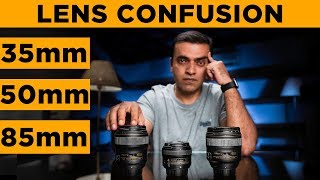 Photography  35mm 50mm 85mm Lens Difference and Comparison [upl. by Towney]