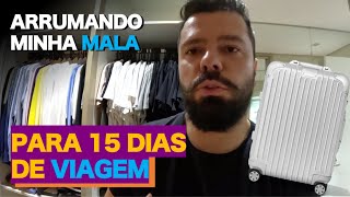 COMO ARRUMO minha MALA para VIAGEM  Mala de 10kg de homem para viagem internacional [upl. by Delp]