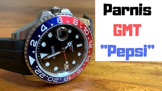 Parnis GMT Pepsi  Unboxing and Initial Impressions [upl. by Ole]