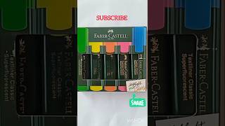 Faber Castell HighlightershortsstationeryfabercastellstudentStationery2024 [upl. by Pisarik]