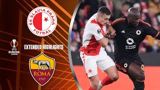 Slavia Praha vs Roma Extended Highlights  UEL Group Stage MD 4  CBS Sports Golazo [upl. by Rabjohn]