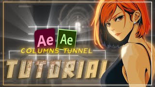 Columns tunnel Tutorial After effect [upl. by Alleen]