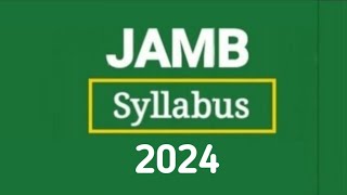 Jamb Syllabus 2024 All Free [upl. by Casandra]