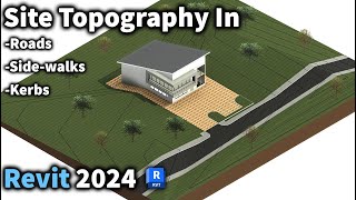 Site Topography In Revit Complete Revit 2024 Tutorial [upl. by Lavine]