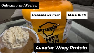 AVVATAR WHEY PROTEIN Genuine review and unboxing review fitness health trustified [upl. by Ramburt]