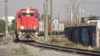 Trenes de carga y pasajeros por empalme Alameda Video larga duración [upl. by Mccutcheon]