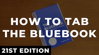 How to Tab the Bluebook 21st Edition [upl. by Richarda]