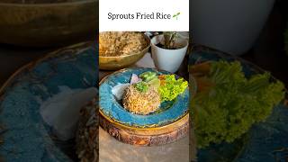 If you want to eat something healthy nice try these sprouts fried rice 🍚 💯 [upl. by Dlorej]