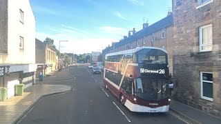 Lothian Buses Service 26 Tranent  Clerwood [upl. by Fairleigh235]