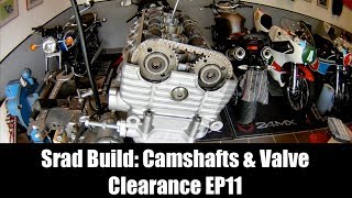 GSX R 750 SRAD Build Camshafts and Valve Clearance Ep11 [upl. by Dlanigger]