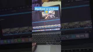 MacBook vs windows 😛 macbook windows gaming editing ytshorts viralvideo [upl. by Albarran]