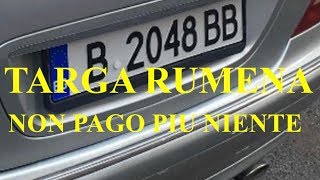 TARGA RUMENA E NON PAGO NIENTE VEDETE ANCHE” PARTE 2quot [upl. by Eiramenna]