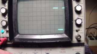 HP ANUSM281A  Oscilloscope repair Part2 [upl. by Aisorbma527]