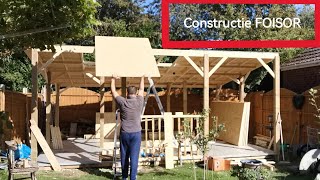 Constructie FOISOR din LEMN in Anglia ep8  ACOPERIS OSB3 foryou woodworking video construction [upl. by Akived697]