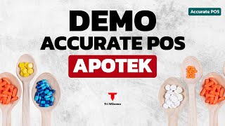 Demo Accurate POS untuk Apotek  Aplikasi Kasir [upl. by Enra31]