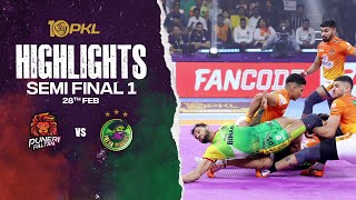 Match Highlights Puneri Paltan vs Patna Pirates  SemiFinal 1  PKL Season 10 [upl. by Eelta]