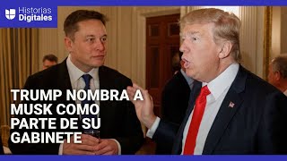 En un minuto Trump designa a Elon Musk para codirigir el Departamento de Eficiencia Gubernamental [upl. by Beaufert]