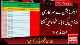 How much salary of govt employees will increase  pay fixation on upgradation time scale bps 1 to 16 [upl. by Amimej]