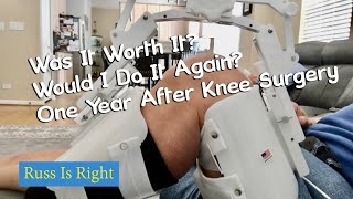 Major Update with Photos One Year Total Knee Replacement Anniversary  Knee Replacement 52 [upl. by Treva]