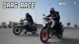 Tvs Apache 165 RP Vs Apache rtr 200 4v Drag Race 🏁🔥  Winner सस्ता भी मज़बूत भी [upl. by Yeliak918]