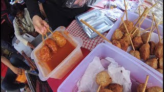 Indonesia Yogyakarta Street Food 3796 Sate Pentul Khas Palembang Mang Alex YDXJ0974 [upl. by Janey]