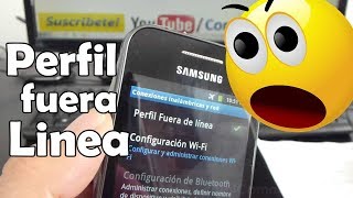 como quitar o poner el perfil fuera de linea samsung Galaxy ace S5830 español Full HD [upl. by Lad810]