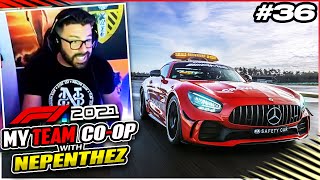 SAFETY CAR SAVED US crazy turn of events F1 2021 COOP CAREER with NEPENTHEZ 36 Season 3 Spain [upl. by Jehial]