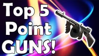 quotTop 5quot POINT BUILDING WEAPONS in quotCall of Duty Zombiesquot quotBlack Ops 2 Zombiesquot BO1 amp WAW Zombies [upl. by Aed]