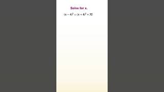 Square 2 Binomials to Solve an Equation for x maths solveequations algebraicequation algebra [upl. by Afatsom]