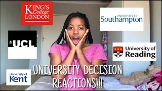 University Decision Reaction  UK UniversitiesKCL UCL Southampton International Student [upl. by Dayir]