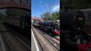 LMS ‘Black 5’ No 44806 pulling into Goathland Station steam nymr black5 locomotive steamengine [upl. by Gibson]