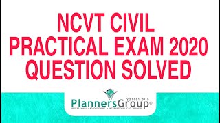 NCVT Draughtsman Civil Practical Exam 2020 Question solved [upl. by Maggio63]