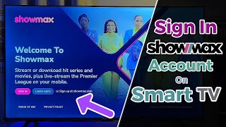 How to Sign in to Showmax on TV  Watch Showmax on Smart TV [upl. by Zirtaeb622]