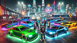 GTA V ONLINE cars meetup PS5 [upl. by Aicatsanna]