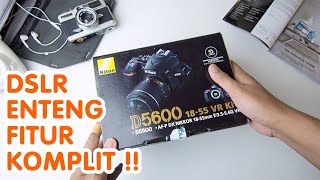 Unboxing Nikon d5600  Kamera DSLR Serasa Mirorrless [upl. by Udella181]