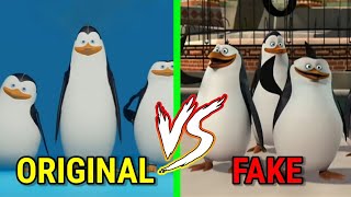 Los Pingüinos Meme ORIGINAL VS FAKE [upl. by Bernstein306]