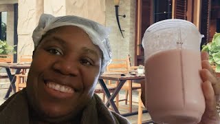 Strawberry Banana Smoothie Recipe Food for my 4CHAIR Routine [upl. by Alexina]