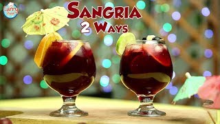 Sangria 2 Ways–Non alcoholic And Alcoholic  Sangria Recipe  How To Make The Best Sangria  Sonali [upl. by Winna]