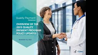 Overview of the QPP Policies in the CY 2023 Medicare Physician Fee Schedule PFS Final Rule [upl. by Millard]