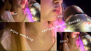 ASMR  Various mouth sounds✨ no talking [upl. by Utham]