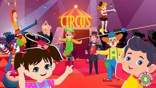 Circus Song  At the Circus Nursery Rhyme for kids with lyrics  Bindis Music amp Rhymes [upl. by Ebba]