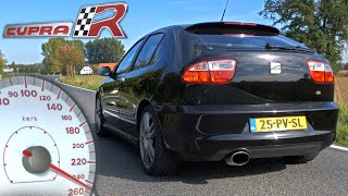 2003 SEAT LEON CUPRA R 1M  0240 KMH ACCELERATION amp SOUND [upl. by Avonasac]