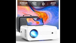 iZEEKER Native Full HD 1080P Projector Review – PROS amp CONS – 200 ANSI Projector [upl. by Assirroc]