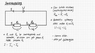 Fy1  Ellära 5  Serie och parallellkoppling [upl. by Ayardna]