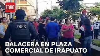 Balacera en Irapuato desata pánico dentro de centro comercial  Las Noticias [upl. by Tedman]