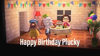 WMP Animal Crossing New Horizons Journal Entry 223 Plucky’s Birthday Nintendo Switch [upl. by Aidnahs]