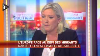 Marine Le Pen quotLe droit dasile est devenu une filière dimmigration clandestinequot [upl. by Madea]