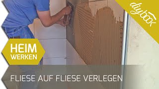 Fliese auf Fliese verlegen  Verfliesen einer Dusche [upl. by Zelle701]