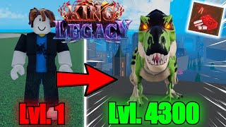 Noob to Max Level Using Toy Fruit In King Legacy Roblox [upl. by Levitus]