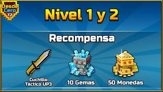 EL CUCHILLO ERA LA CLAVE 💀 Nivel 1 y 2  Desde Cero Ep 1  Pixel Gun 3D [upl. by Norword]